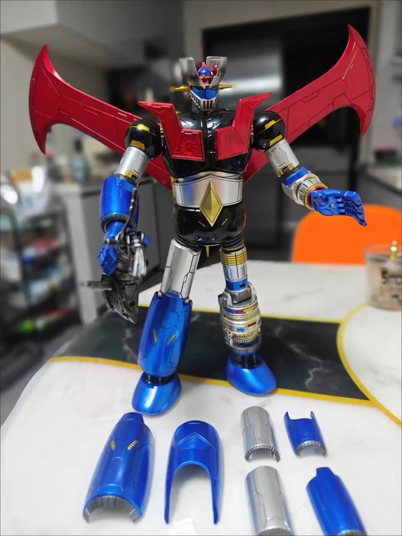 Transforming Toys King Arts Mazinger Z Extra Large CR02 CR-02 Original Black KO Action Figure Robot Toy CollectibleGift