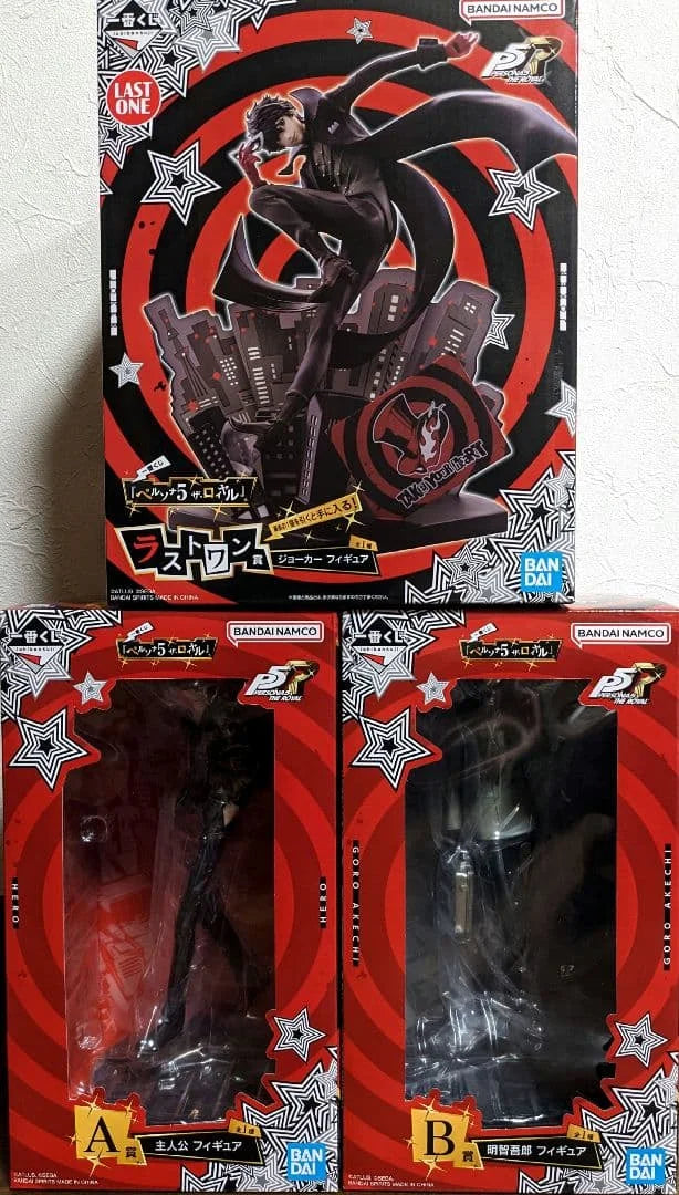 In stock Bandai Ichiban Kuji Persona 5 The Royal Amamiya Ren JOKER Akechi Goro CROW  Figures  Genuine Boxed Toy Gift