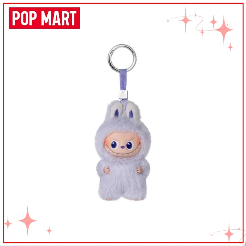 POPMART Чудовищата Лабубу V4 Pin for Love Series Blind Box Vinyl Face Plush Doll Visual Keyring Toy Коледни подаръци
