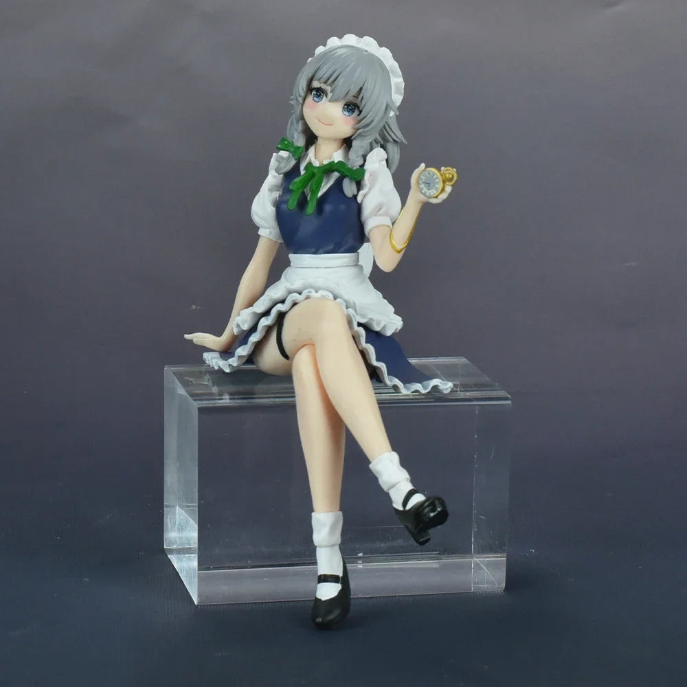 16CM Touhou Project Аниме Фигурка Izayoi Sakuya PVC екшън фигурка Колекционерски модел играчки Детски подарък Анимационни орнаменти Кукла