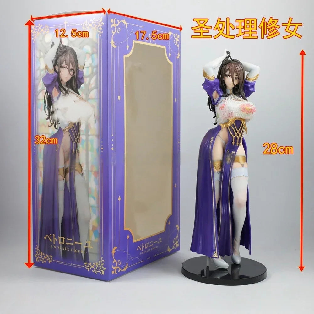 Processing Nun Petrone Vibrastar Rokuku Ogre 1/6 Girls Anime Figures Pvc Collection Model Take Off Clothes