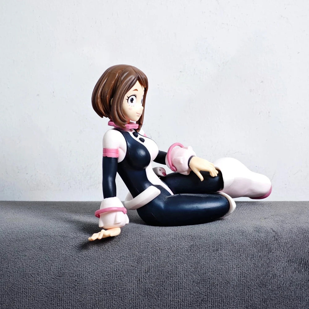 Anime MHA Figur Toga Himiko Figur Uraraka Ochako Actionfigur Sammlung Anime Puppe Spielzeug PVC Modell Junge Mädchen Fans Geschenk 10cm