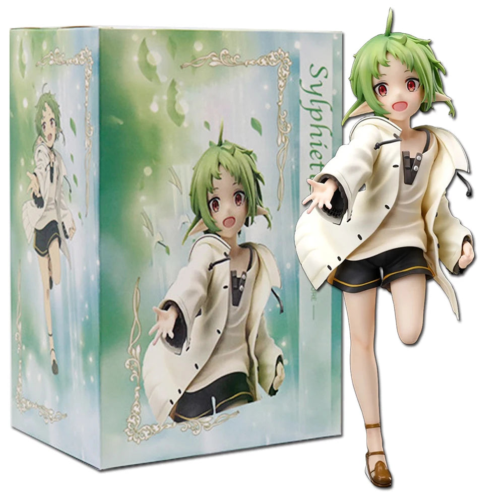 Anime Jobless Reincarnation Sylphiette Greyrat Actionfigur Desktop-Dekorationen Kawaii-Mädchenfiguren japanische Puppen Spielzeughobbys