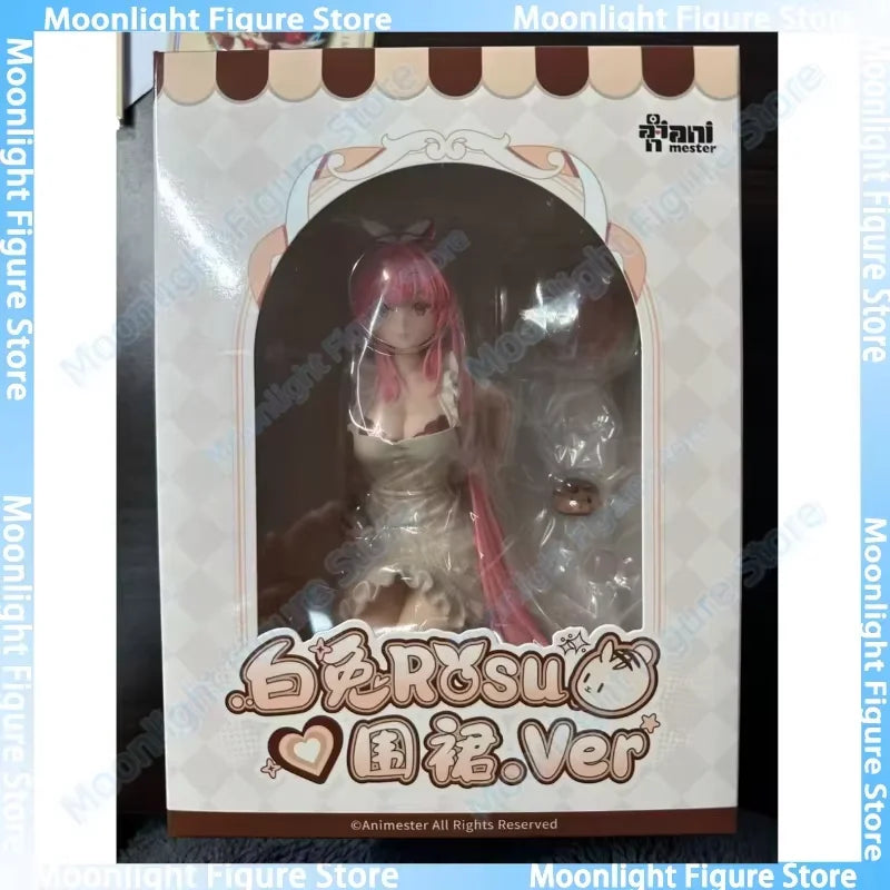 In Stock AniMester White Rabbit Rosu -Apron Ver. 1/7 Desktop Cute Doll Anime Action Figure Toy Gift Model Collection