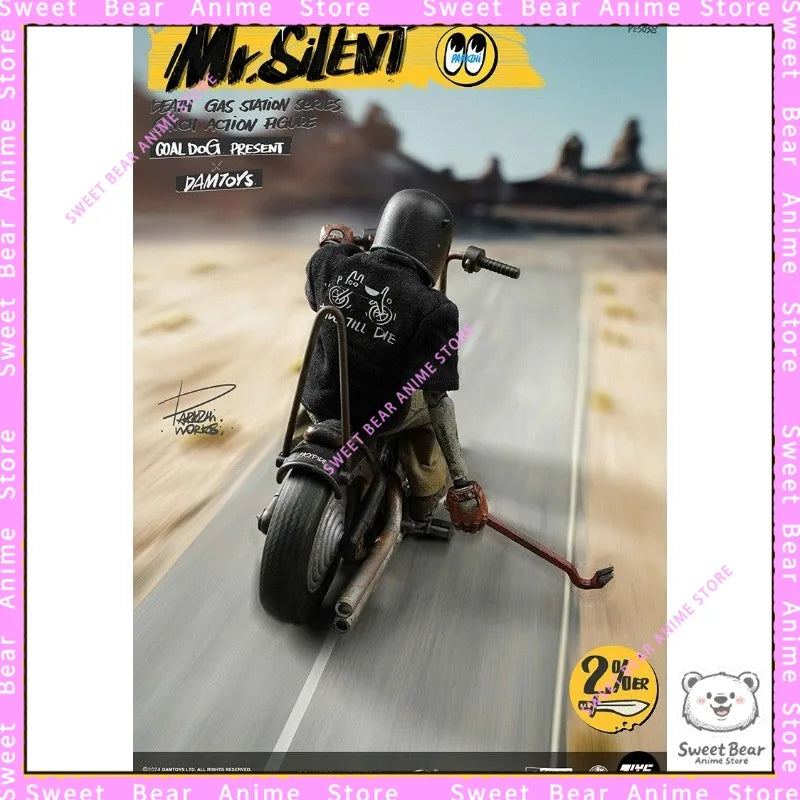In Stock DAMTOYS Black Dog Mr. Quiet PES038 Desperate Gas Station Action Figure Anime Model Trendy Toys Desktop Doll