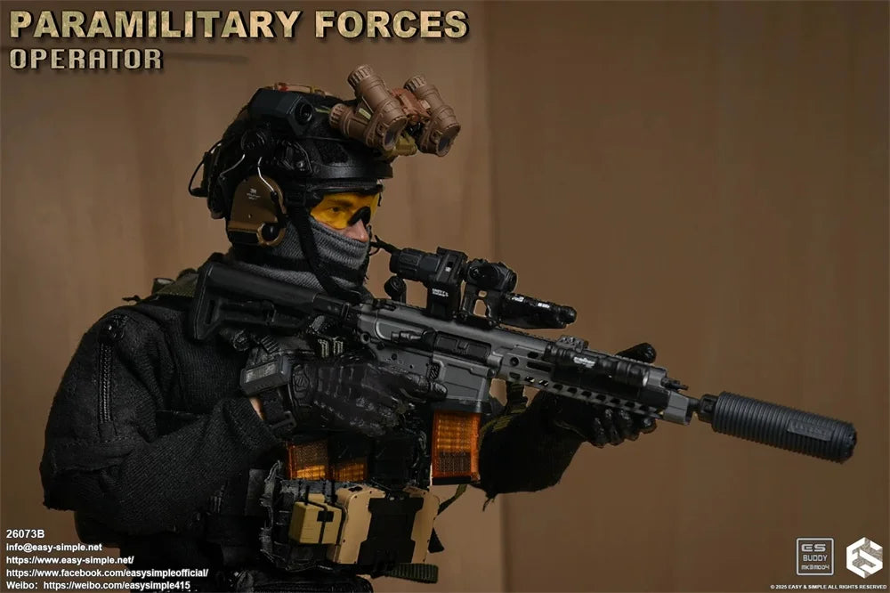 Scale 1/6 For Sale Easy&Simple ES 26073B ES 26073 FOG Soldier Doll Unit Operation Full Set Moveable Action Figure About 12" Gift