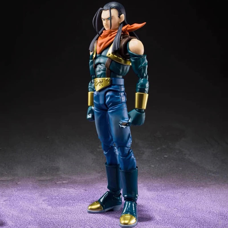 SHF Dragon Ball GT Super Android 17 Екшън фигурки 16см Аниме Модел Статуя Колекция Декорация Играчки Орнаменти Кукла Подарък