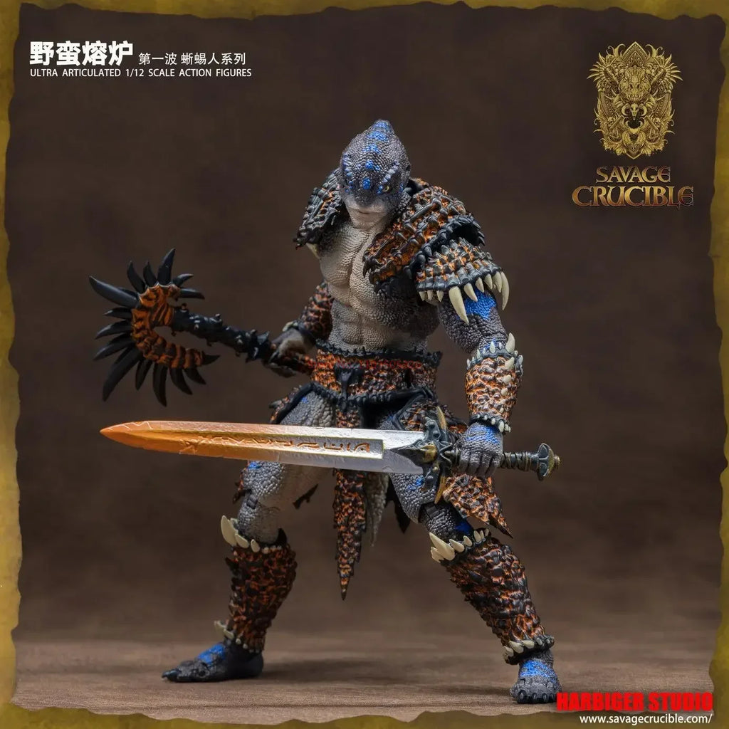 1/12 Anime Savage Crucible Figures Lizard Man Series Action Figure Pvc Models Statue Collection Toys Boy's Doll Ornament Gifts