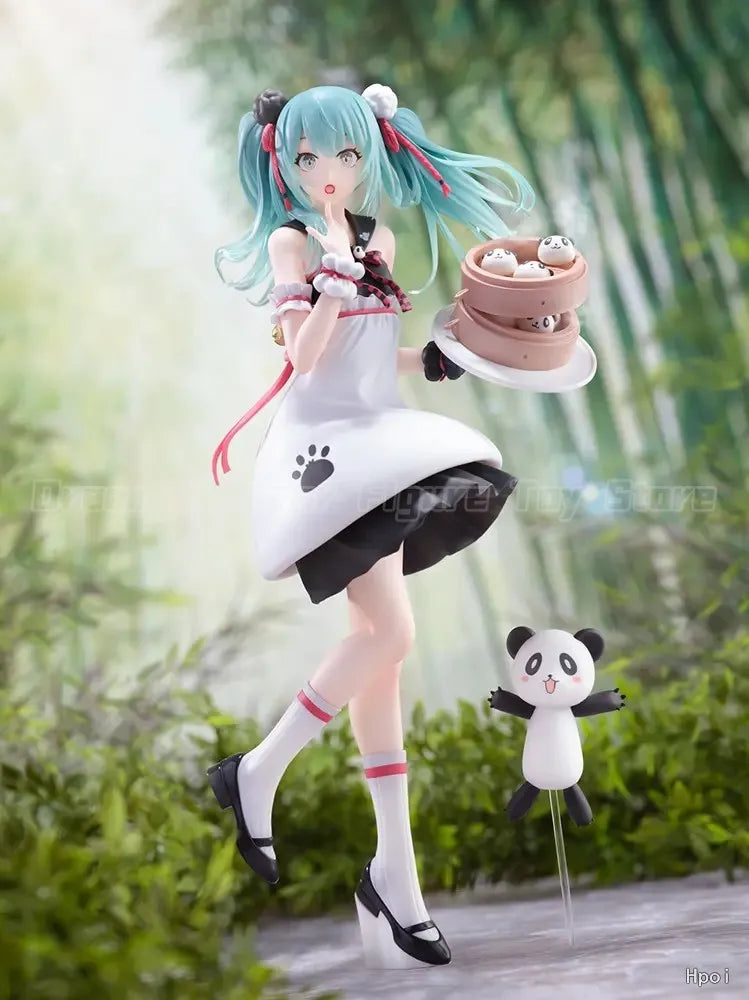【In Stock】S-FIRE Piapro Characters Piapro Characters Hatsune Miku Panda Steamed Buns Figure Model Toys