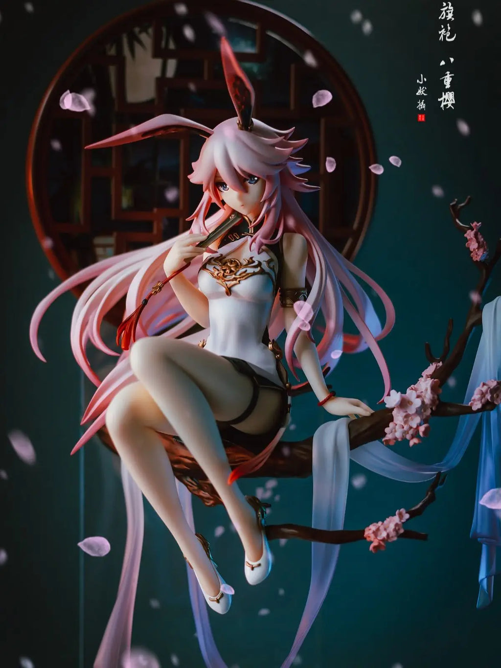 22CM Anime Game Figure Yae Sakura Game Collapse Gakuen Sitting Posture Decoration Model Dolls Toy Gift Collect Box Ornaments PVC