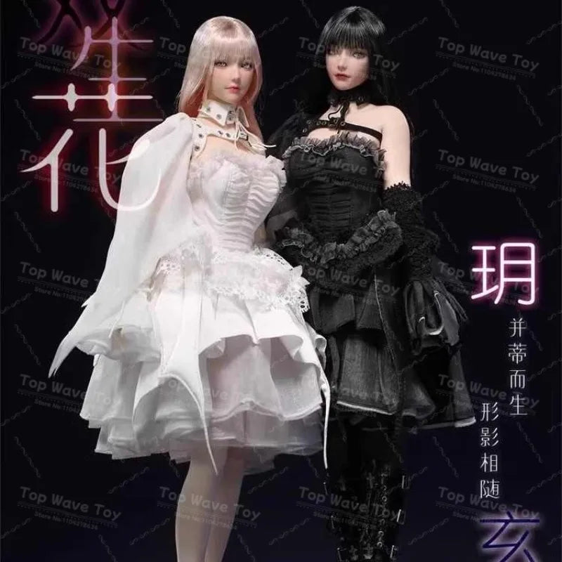 New Stock I8TOYS I8-C009 1/6 Twin-flowered Yue Xuan Movable Eyes Head Sculpt Dress Set Model Fit 12'' Female Soldier Action Toy