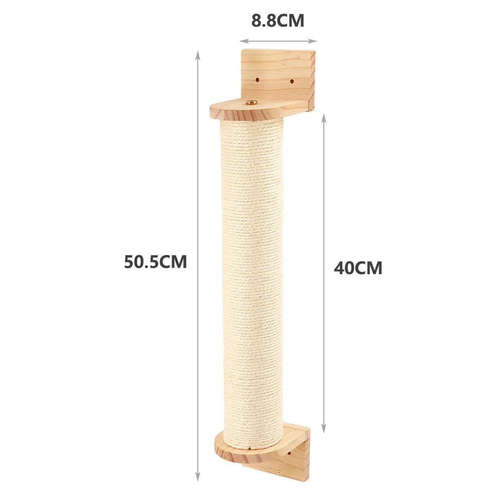 Cat Tree Tower Sisal Stairs Scratching Post Indoor Cats Gym Catwalk In Sky Accessories Toy Cat Climbing Shelves