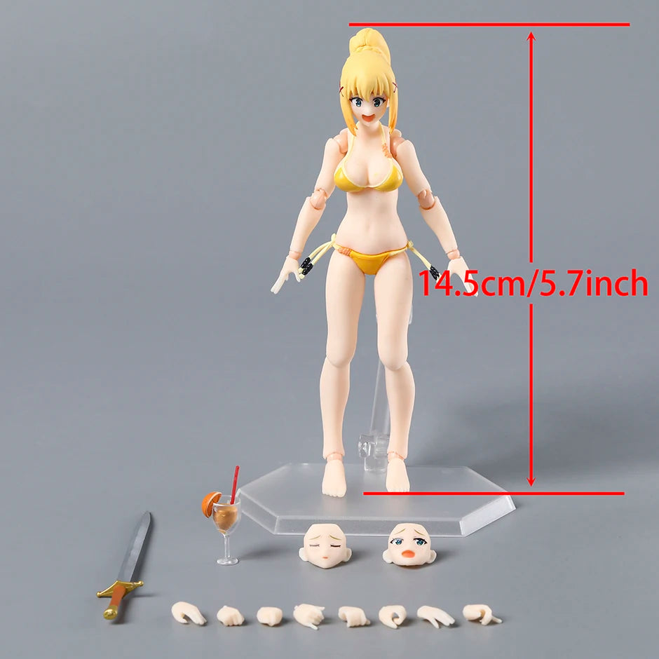 figma Darkness Swimsuit ver. EX-065 PVC Action Figure Model Doll Toy Colletible Figurals