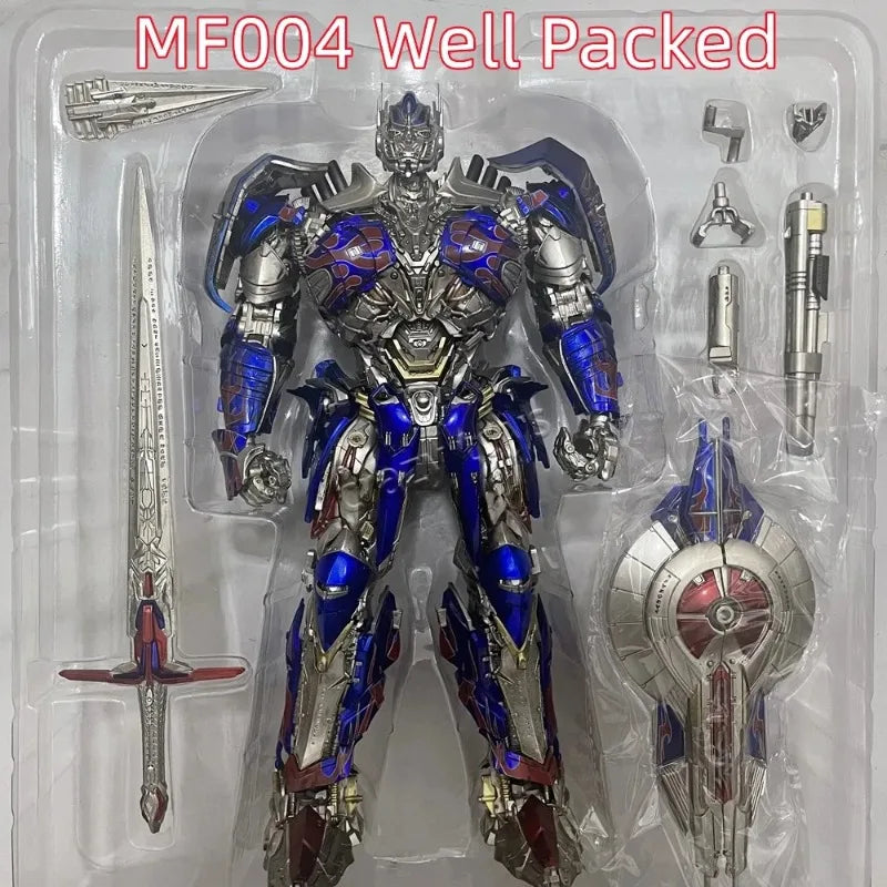 【2.0 VER IN STOCK NOW】MF-004 KO ThreeZero 3A G1 MDLX DLX Dark UT Knight Optimus Prime Metallic Action Figure