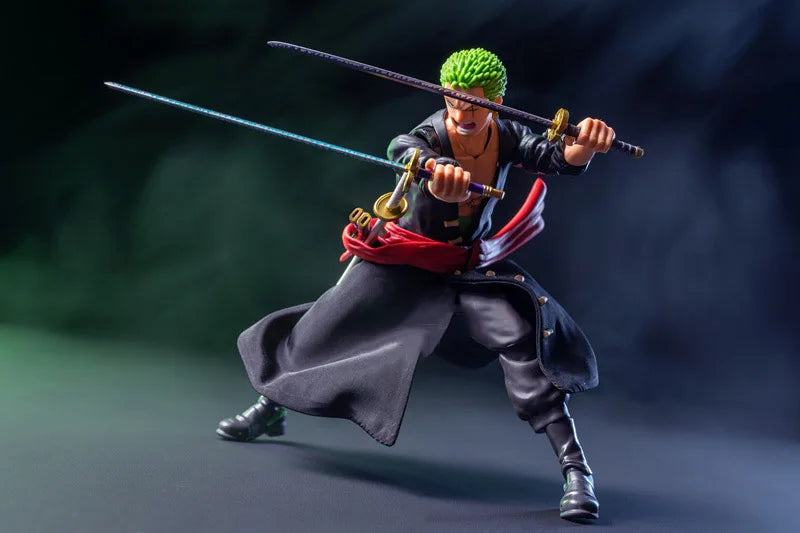 【High Quality】shf 1/12 Scale Classic Japanese Anime Role Roronoa Zoro Skirts Clothing Model for 6” Male Soldier Action Figure