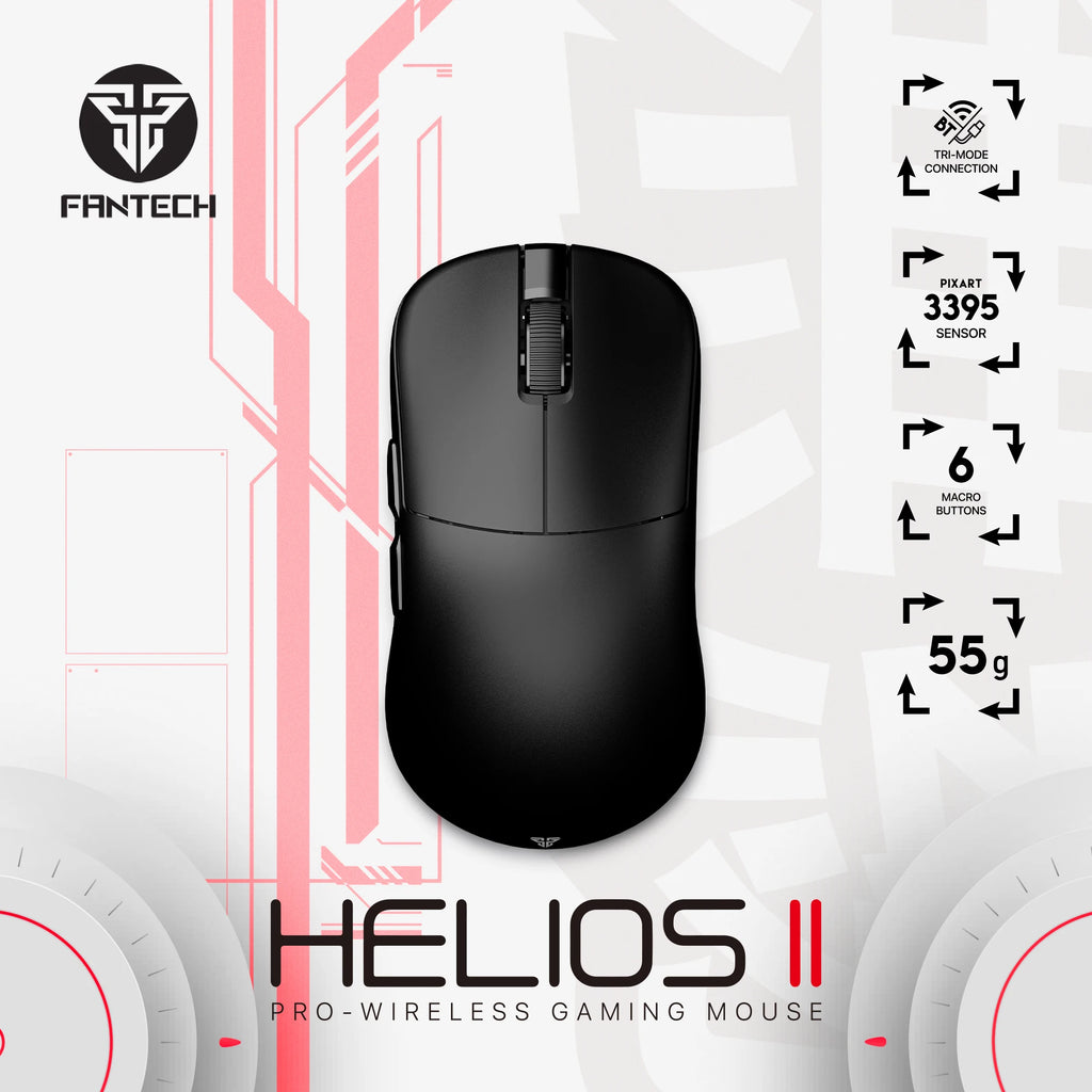 FANTECH HELIOS II XD3v3 Drahtlose und Verdrahtete Gaming Maus PAM3395 TTC Gold Schalter 26000DPI Optische Maus 55g Mäuse für Gamer Maus