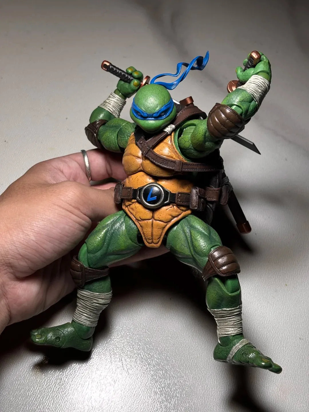 New Genuine Authorization Of Spirit Machine Soul 1/12 Ninja Turtles Raphael Leonardo Movable Figures In Stock