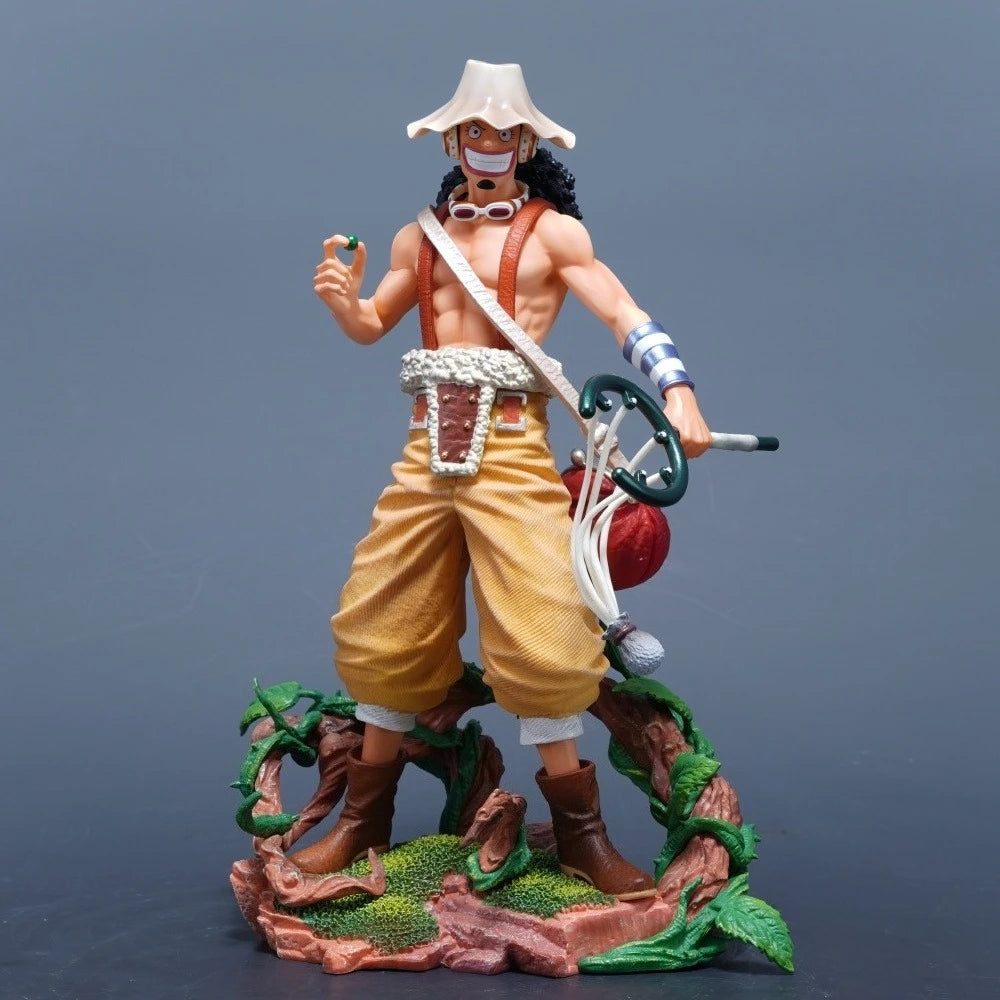 25 cm/9,84 Zoll Anime One Piece Figur Lysop Actionfiguren PVC Statue Desktop Ornamen Sammlung Modell Spielzeug Geschenke
