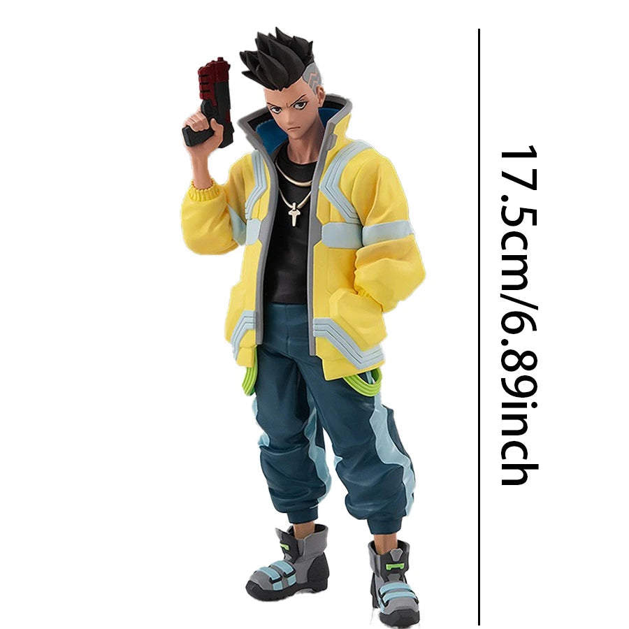 17cm Cyberpunk Edgerunners Anime Figure Super Hacker Lucy Action Figure Street Man David Figurine PVC Adult Collection Model Toy