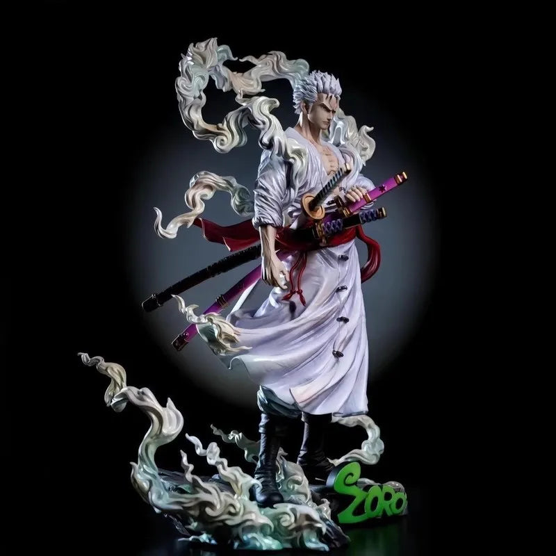 One Piece Gk Nika Form Solon Rhonoya Zoro Swordsman Model Ornament Box Set Handmade Desktop Collection Ornaments Gifts For Boys