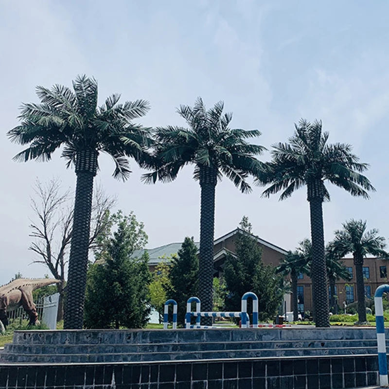 Customized 3m 5m 8m High Large Fiberglass Plastic Artificial Coconut Palm for Indoor and Outdoor Garden Decoration
