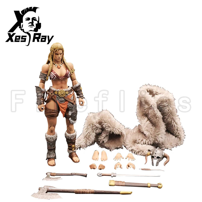 1/12 XesRay Fight For Glory Action Figure Combatants 2025 Event Exclusive Gold Hildr Anime Model For Gift