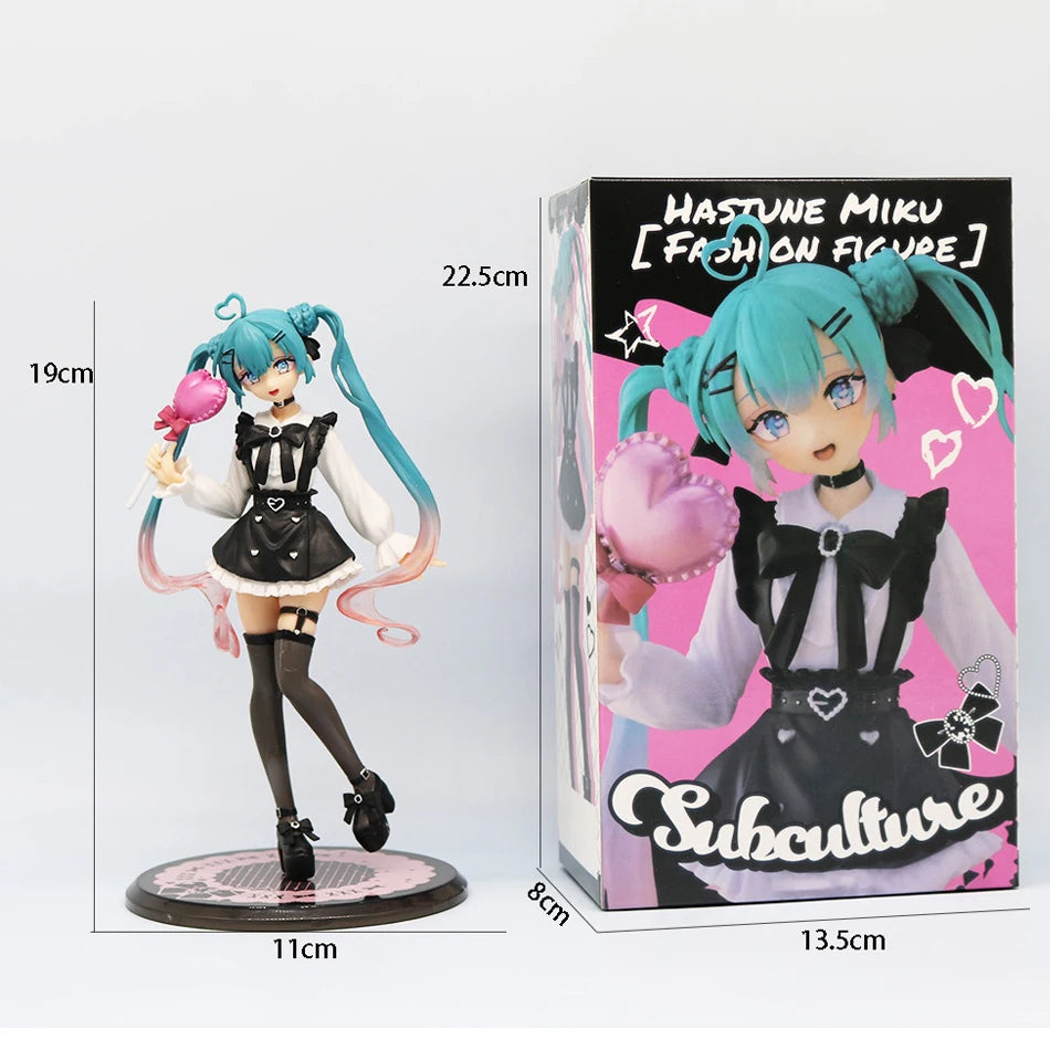 In stock 20cm  fashion hatsune miku country anime figure toys action statuette pvc model collection doll birthday present