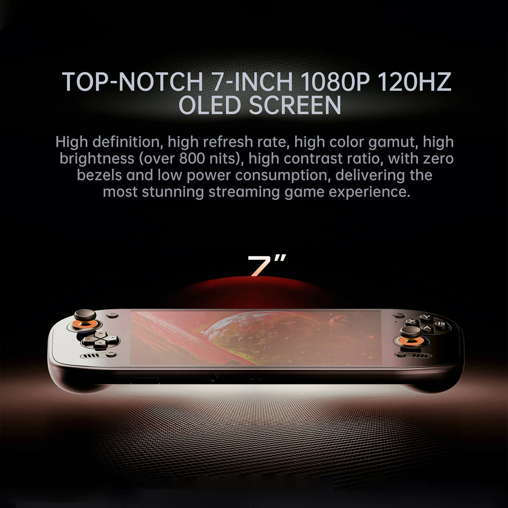 AYN Odin2 Portal Video Game Console 7'' OLED 120Hz Screen 4K Video Output 8000mAh Battery Air Cooling Qualcomm 8 Gen 2 Android13