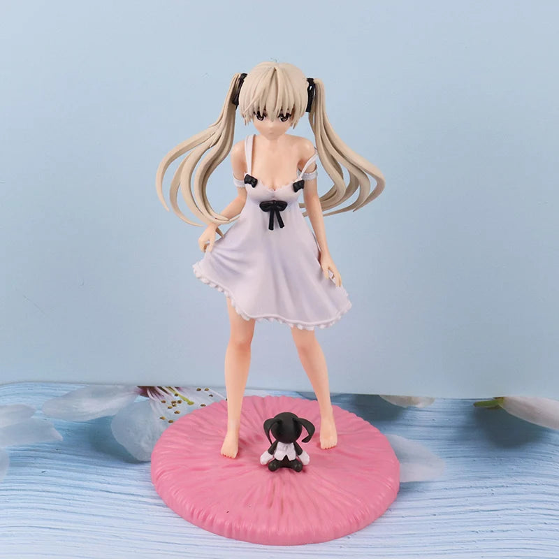 Anime Figure Cartoon kawaiii Yosuga no Sora Kasugano Sora sitting position Action Figure Host Computer Chassis Decor car Ornamen