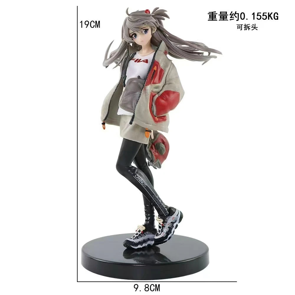 New Century Evangelion Anime Accessories Mech Asuka GK Handmade Pretty Girl Statue Trendy Play Gift High Quality