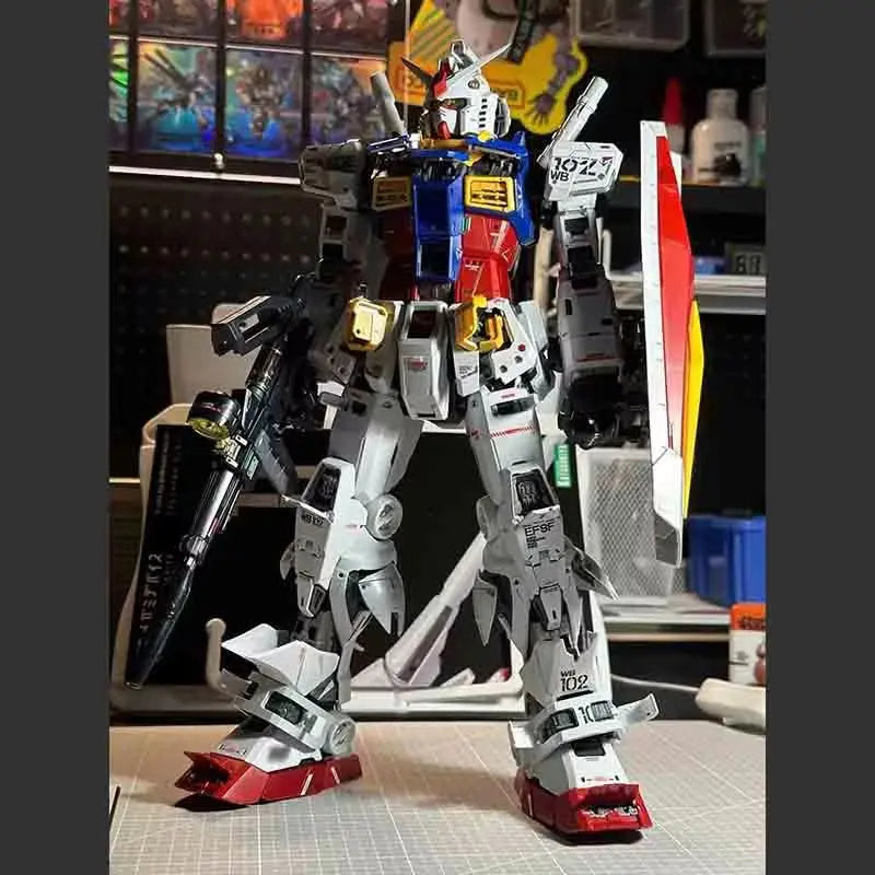 Yuanzu 2.0 Daban Pgu 1/60 Rx-78-2 Model Robot Mecha Assembly Model Action Figures Children'S Educational Toys Surprise Gift