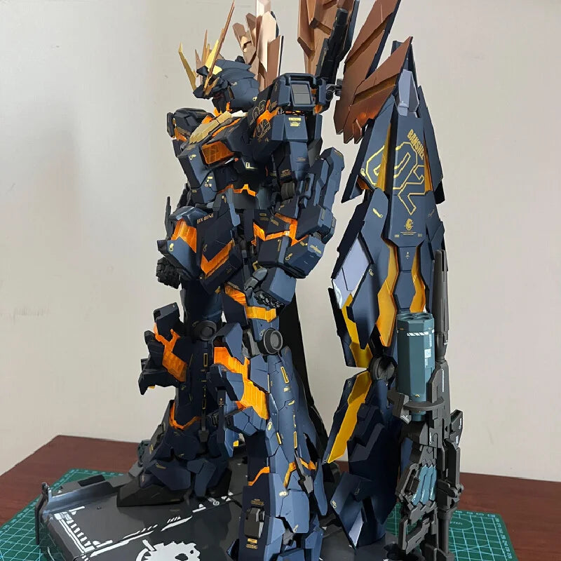 In Stock DABAN PG 1/60 Reprint Rx-02 Unicorn Banshee Anime Action Figure Assembly Model Skeleton Plastic Toy for Collectors