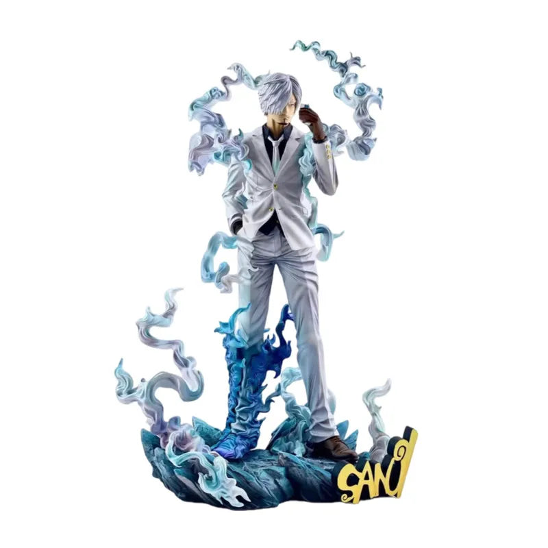 28cm Anime One Piece Figure Sanji Figures Smoking Sanji Figurine Statue Pvc Collection Model Decoration Doll Toys Gifts