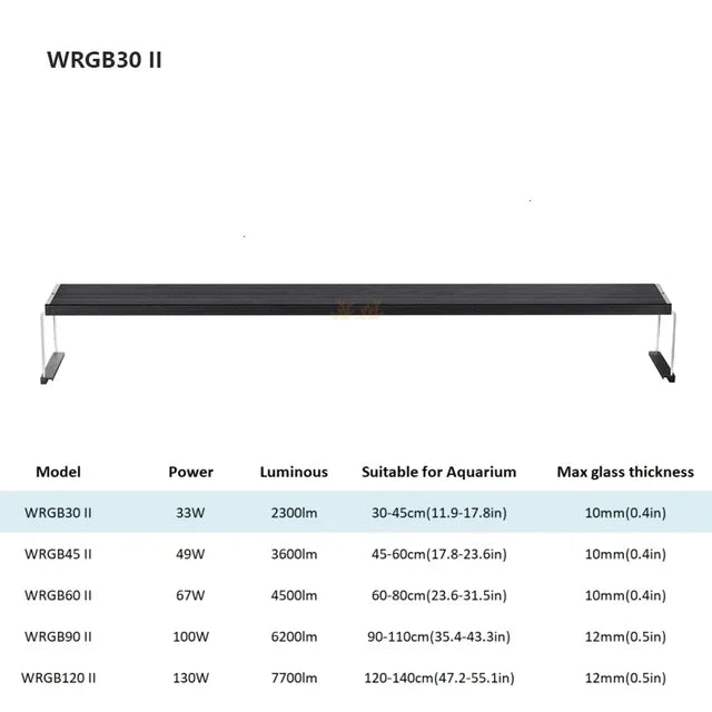 Chihiros WRGB II 2 Full Specturn Water Plant LED Light Upgrade RGB Built in Bluetooth APP Control for Aquarium Fish Tank