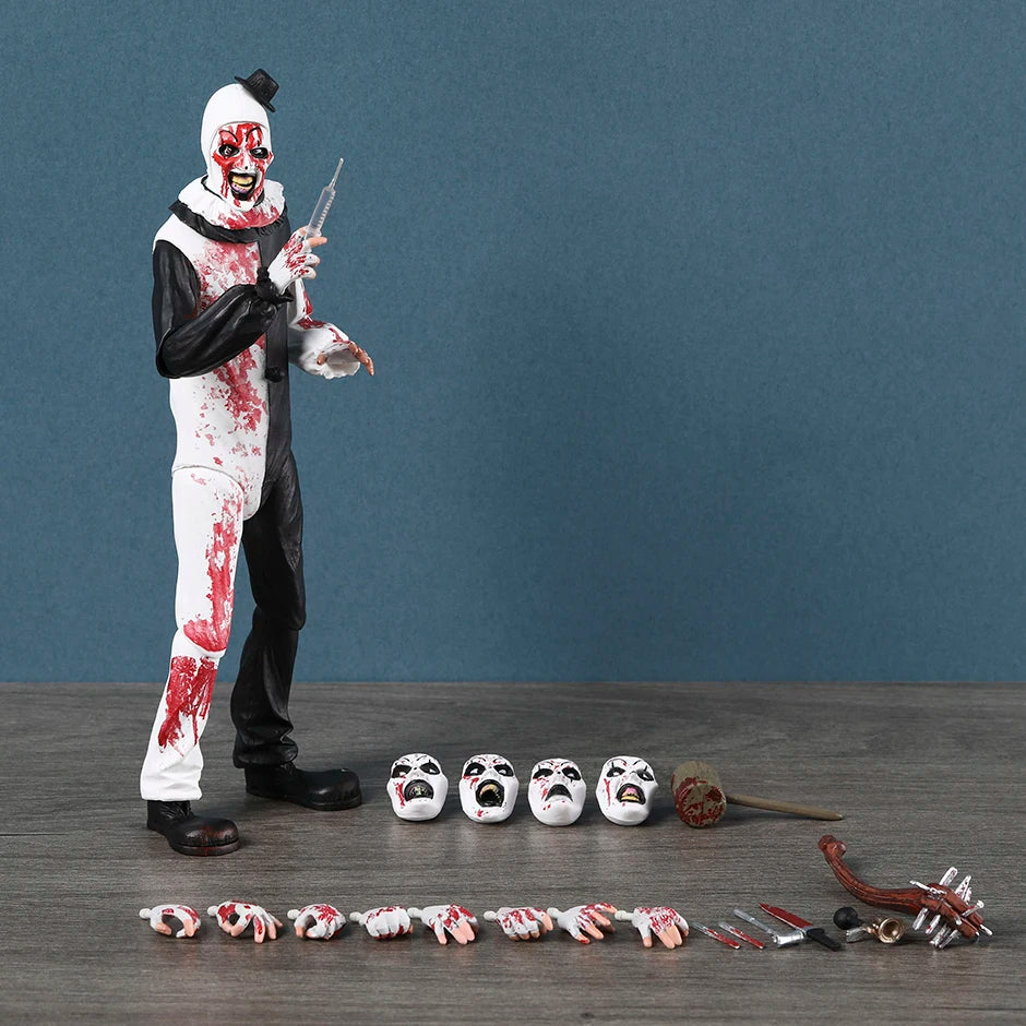 NECA Damien Leone's TERRIFIER 2 Ultimate Art the Clown Figure BLOOD SPLATTERED