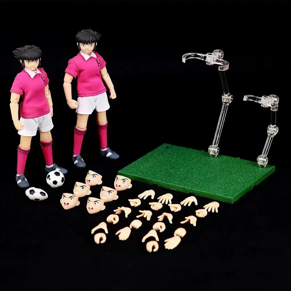 Captain Tsubasa Anime Action Figure Series GT Dasin Models including Genzo Wakabayashi Kojiro Hyuga Misugi Hikaru Matsuyama Ishi