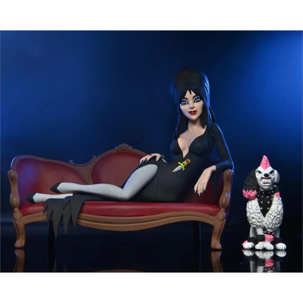 NECA 56082 Toys Rob Elvira 6” Scale Action Figures Toony Terrors Elvira On Couch Boxed Set Collection Doll Decoration Gift Model