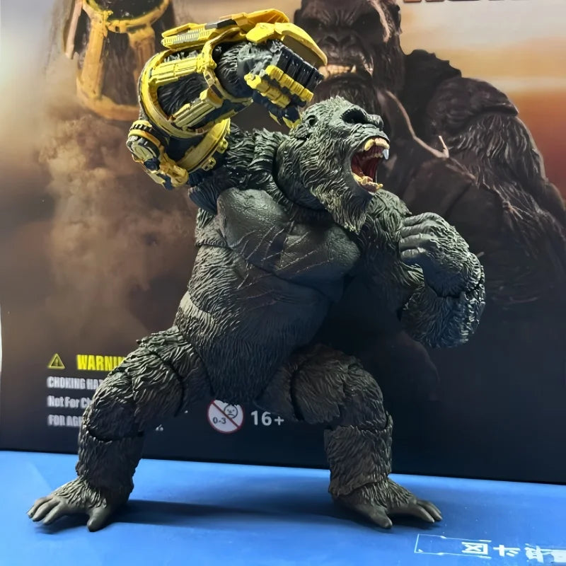 HIYA Original In Stock Gesila vs. Kong Rise of the Empire Kong Mechanical Gloves Version Action Figure Model Display Toys Gifts