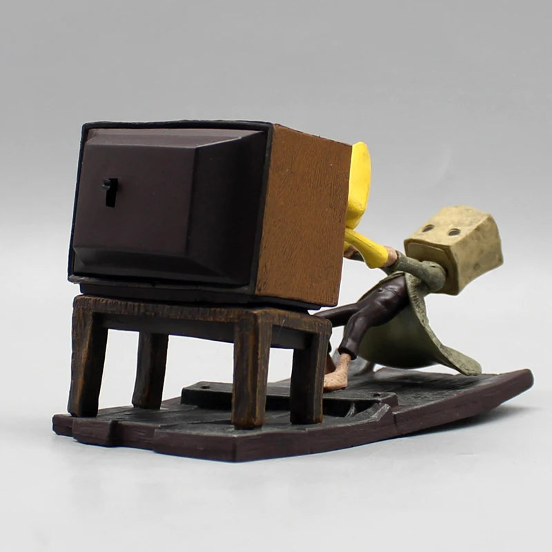 Little Nightmares II Аниме игра Фигурка Mono Six Светещ анимационен герой PVC Модел Настолна колекция Хелоуин Детски играчки Подаръци