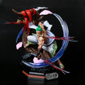 39cm One Piece Roronoa Zoro Mad Tiger Gk Statue Wano Country Kimono Three Sword Style Glowing Boxed Collectible Action Figure
