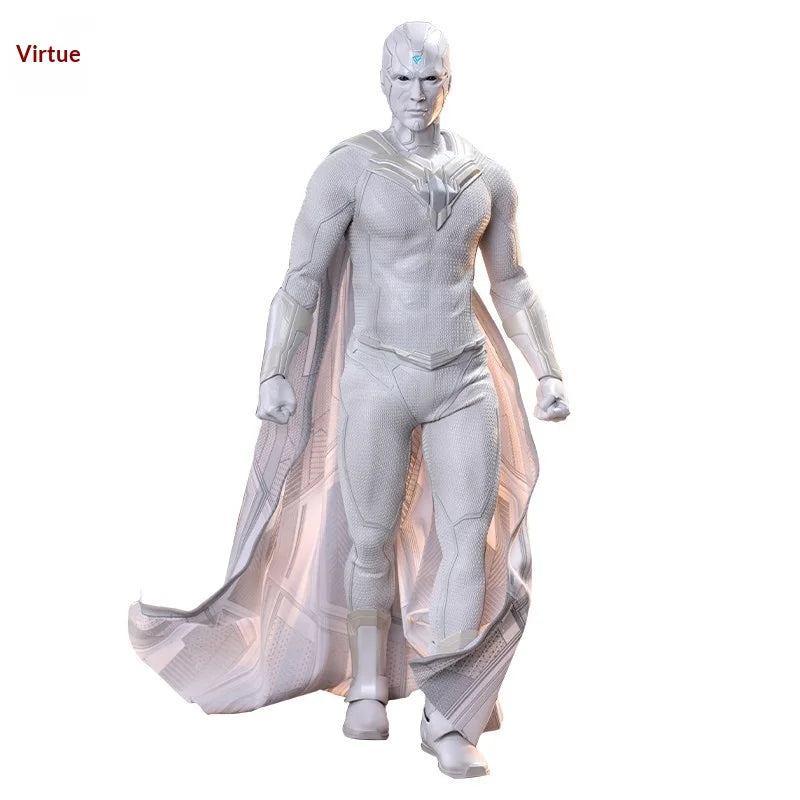 HotToys White Vision 1:6 Collectible Action Figure Premium Poseable Model from WandaVision Gift for Adult Collectors