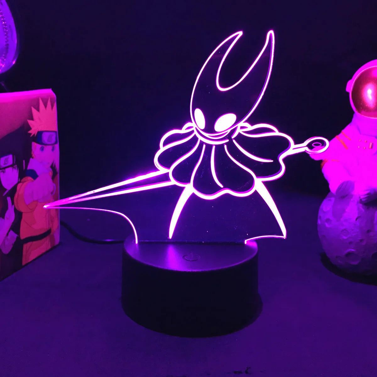 Hollow Knight Game 3D Lamps Led RGB Neon Night Lights Birthday Toys Cool Gift For Friends Kid Bed Room Table Decoration