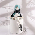 14cm New Anime Hatsune Miku  Virtual Singer Manga Sitting posture Model Toys computer desk cake  decoration cute toys free ship