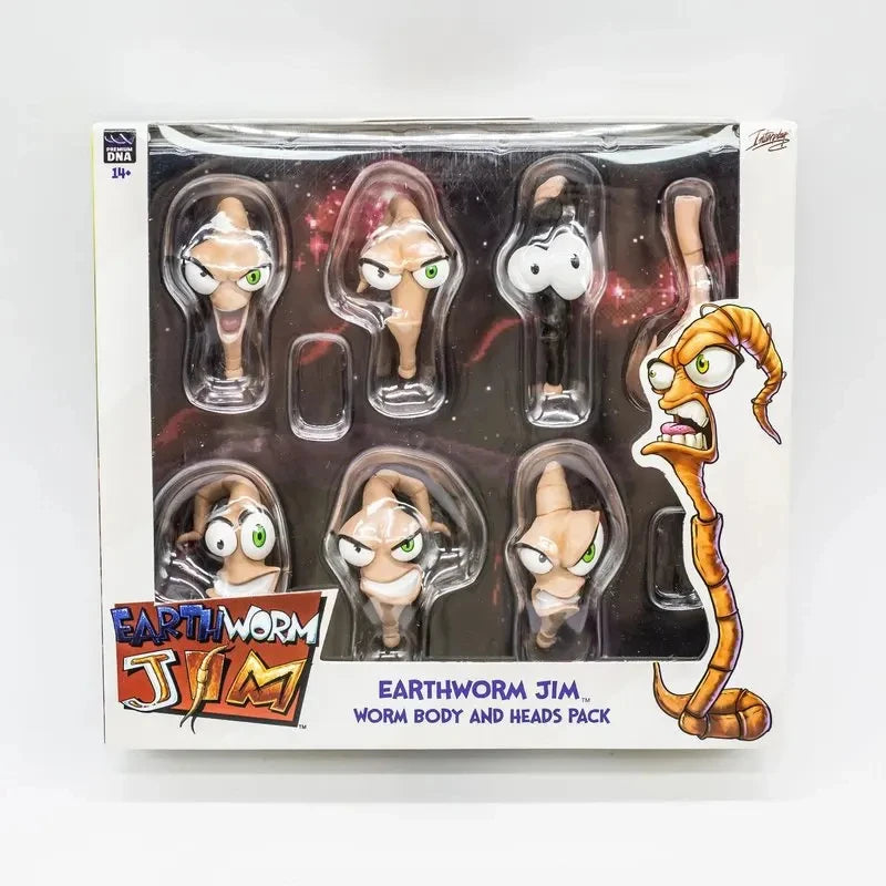 Original PDNA 1/12 Earthworm Jim Psy Crow Bob The Killer Action Figure Worm Body Psy-Crow Bob The Killer Collectible Toys Gift