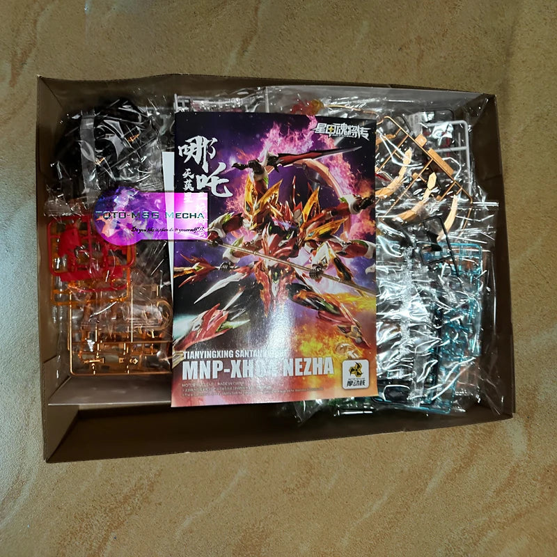 Mecha AoBing NeZha NP-XH03/04 MG 1/100 Алуминиева скелетна сглобка Модел Аниме Екшън Фигурка Робот Комплекти Играчки Подаръчен артикул