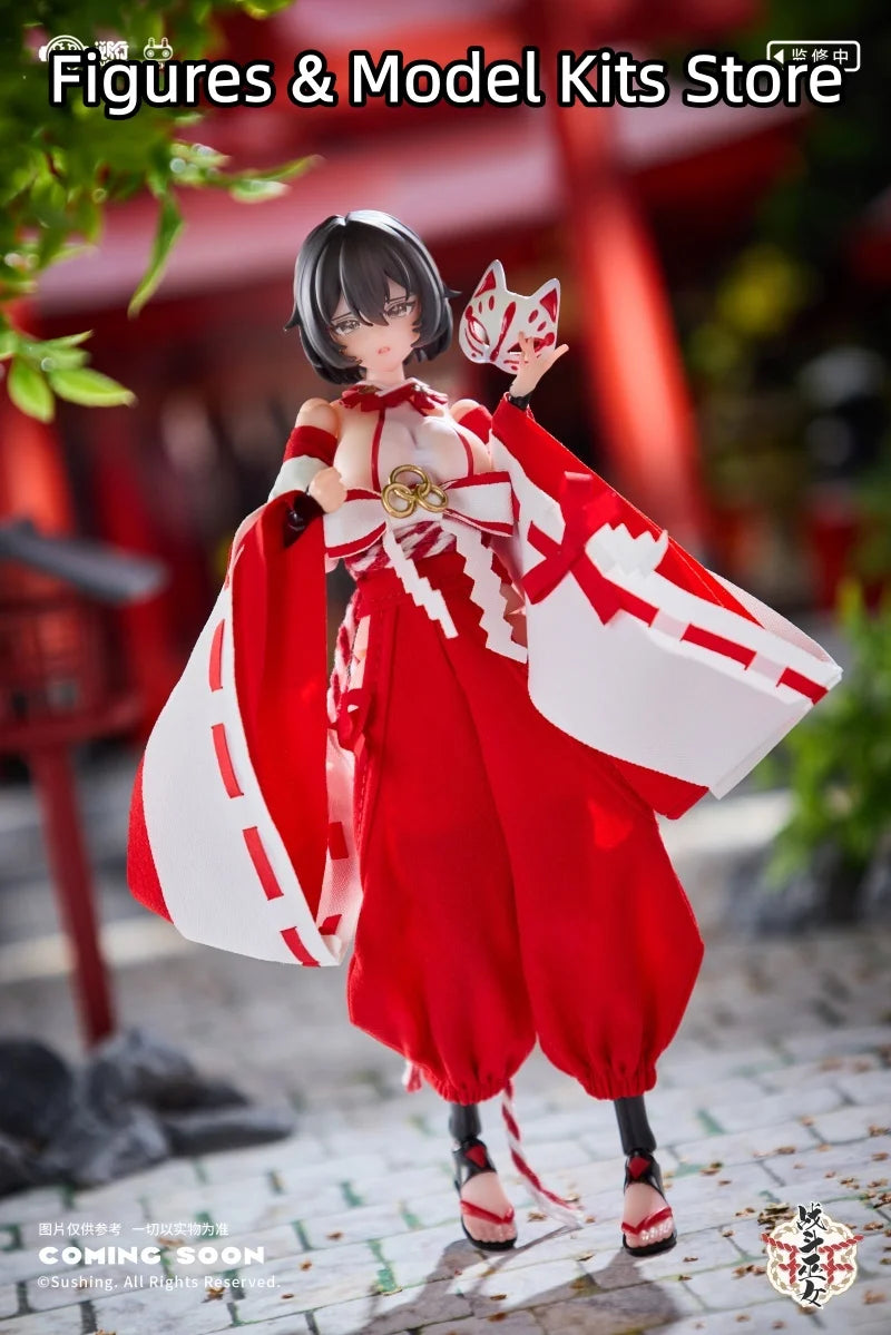 Sushing Battle Witch Sakura Platycodon 1/12 Action Figurine Collection Statue Desk Ornaments