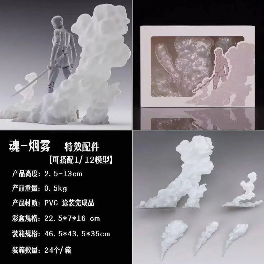 Neｗ Hot Tamashii Effects Smoke & Mist Display Set 1/12 Scale For Shf Action Figures Compatible With Most Posable Model Kits Toy
