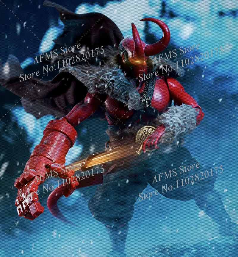 1/12 Scale Collectible Figure Hellboy Plush Cloak Belt Pants Clothing Set For 6Inch Men Soldier Action Figure Model Dolls