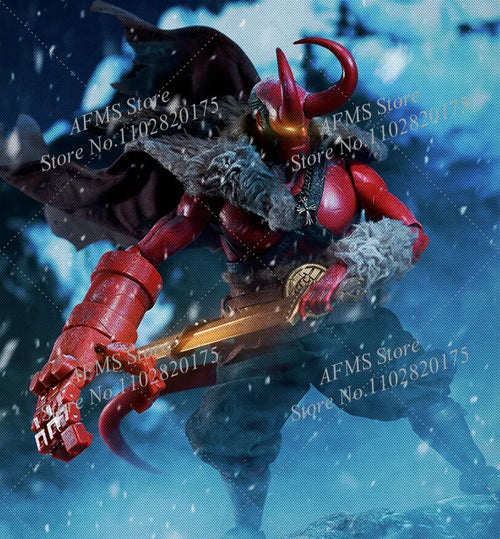 1/12 Scale Collectible Figure Hellboy Plush Cloak Belt Pants Clothing Set For 6Inch Men Soldier Action Figure Model Dolls