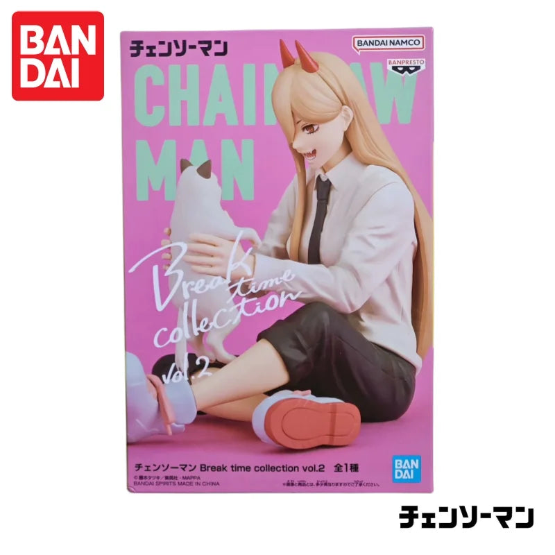 In Stock Bandai Original Banpresto Break Time Collection Vol 2 Chainsaw Man Power Action Figure Model Doll Brand New Boxed